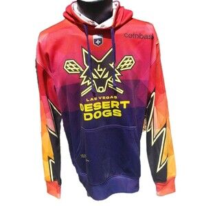Legends Las Vegas Desert Dogs Hoodie ELECTRIC Pullover Sweatshirt Size M